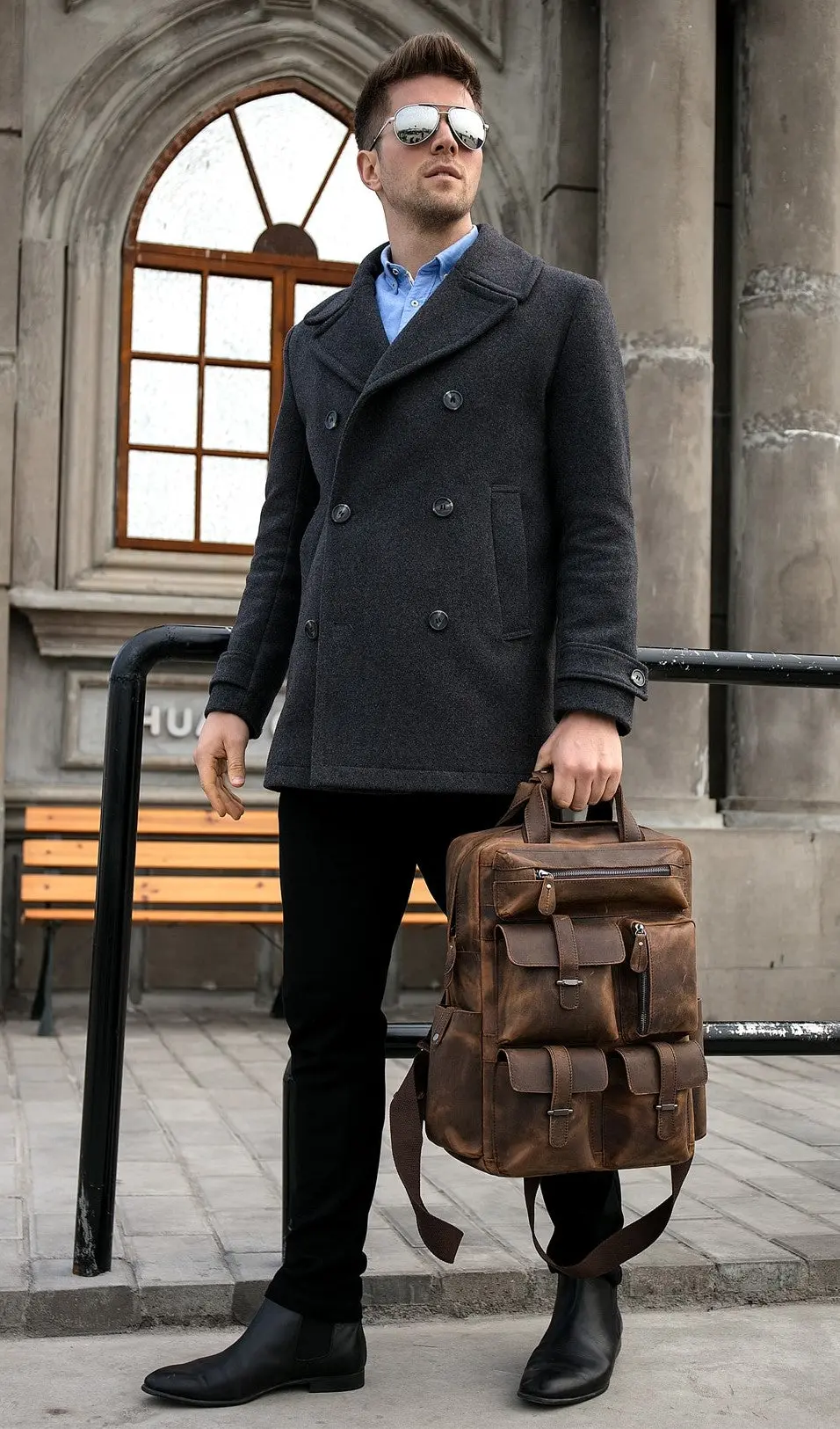 The Shelby Backpack | Handmade Genuine Leather Backpack – Image 10