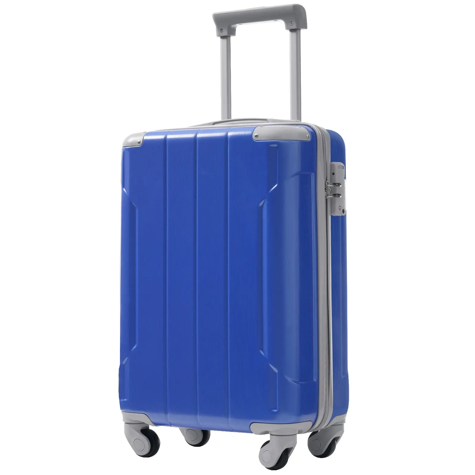 20 Inch Carry-On 3-Piece Hardshell ABS Luggage Set with Spinner Wheels for Travel – Image 9
