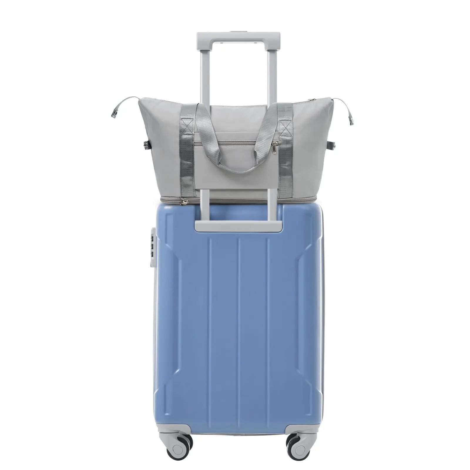 20 Inch Carry-On 3-Piece Hardshell ABS Luggage Set with Spinner Wheels for Travel – Image 21