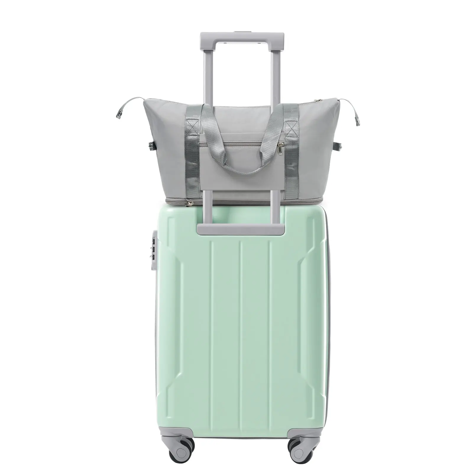 20 Inch Carry-On 3-Piece Hardshell ABS Luggage Set with Spinner Wheels for Travel – Image 41