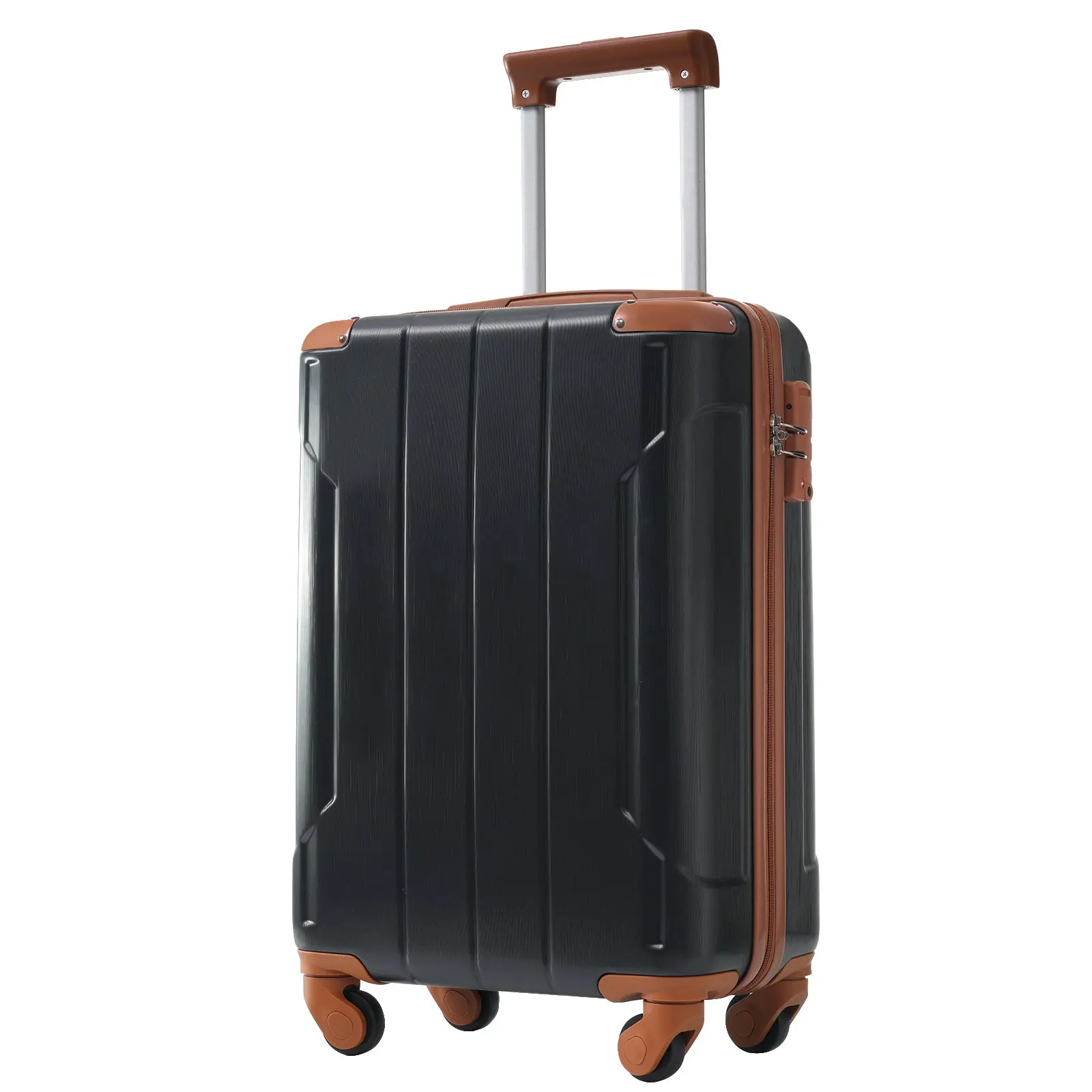 20 Inch Carry-On 3-Piece Hardshell ABS Luggage Set with Spinner Wheels for Travel – Image 52