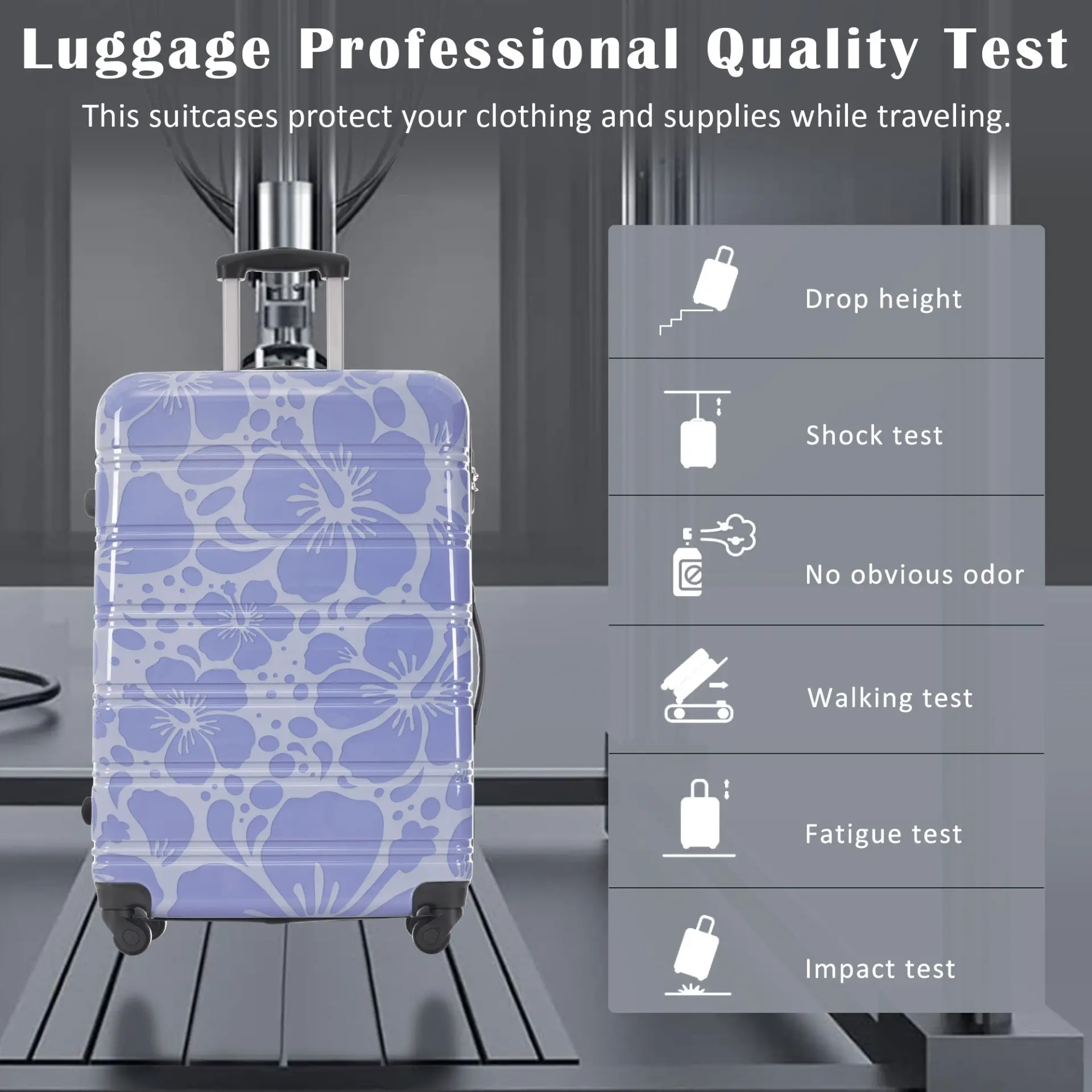 Hardshell 3-Piece Spinner Luggage Set with TSA Lock Lightweight Hardside Suitcases – Image 9
