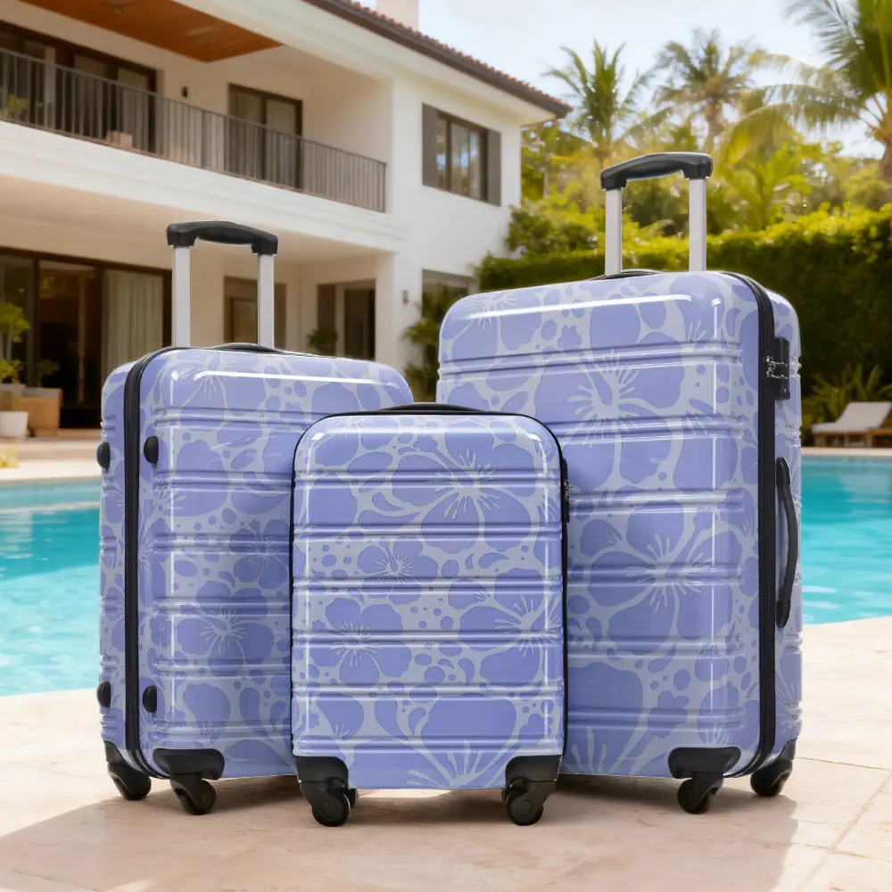 Hardshell 3-Piece Spinner Luggage Set with TSA Lock Lightweight Hardside Suitcases – Image 11