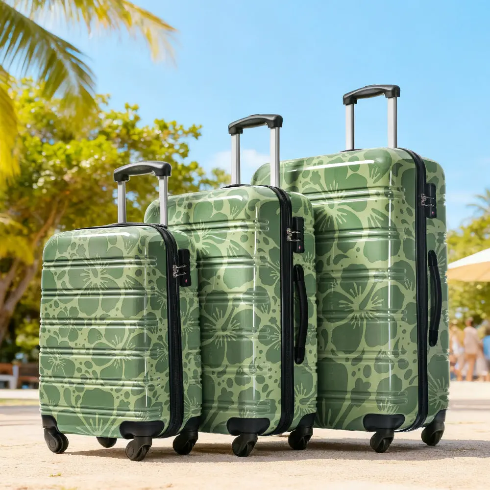 Hardshell 3-Piece Spinner Luggage Set with TSA Lock Lightweight Hardside Suitcases – Image 33