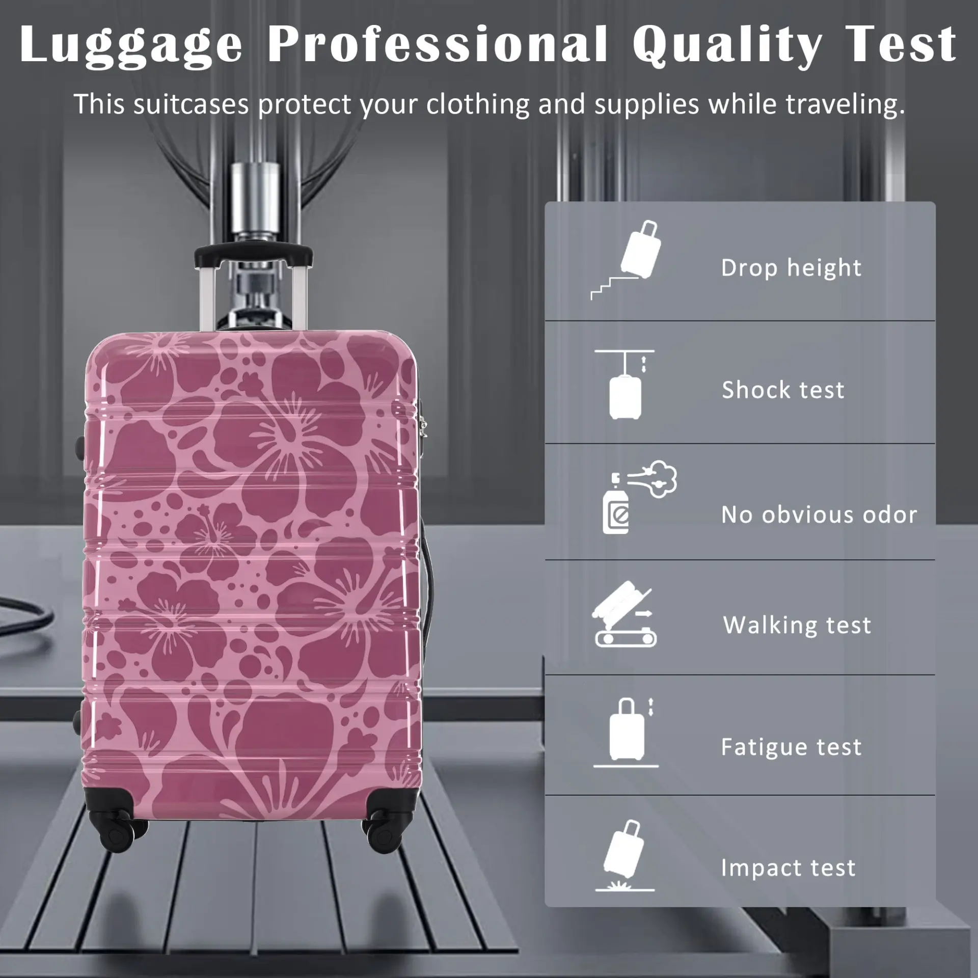 Hardshell 3-Piece Spinner Luggage Set with TSA Lock Lightweight Hardside Suitcases – Image 53