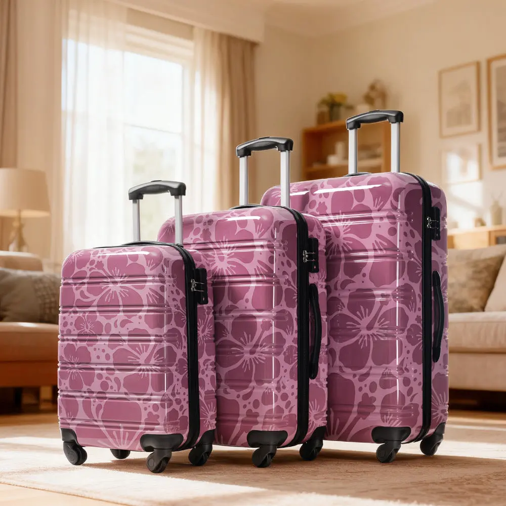 Hardshell 3-Piece Spinner Luggage Set with TSA Lock Lightweight Hardside Suitcases – Image 55