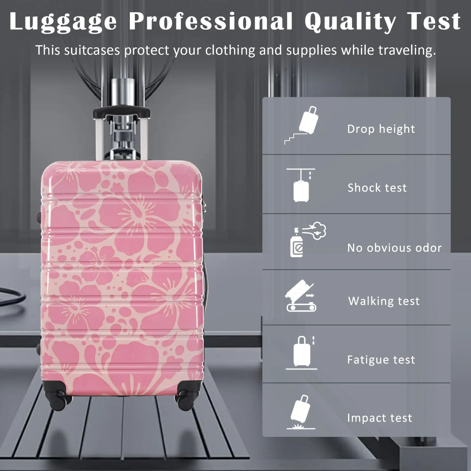 Hardshell 3-Piece Spinner Luggage Set with TSA Lock Lightweight Hardside Suitcases – Image 75