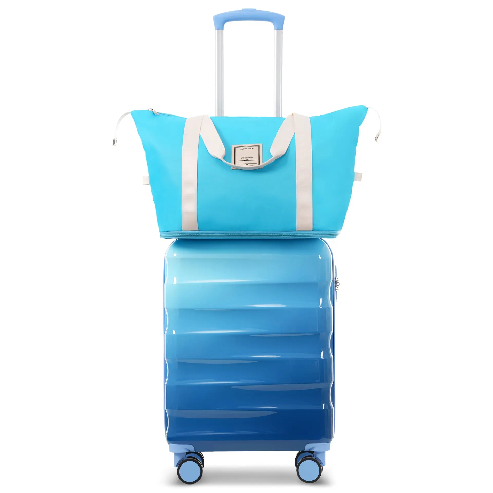 Carry-on Luggage with Cup Holder Lightweight Hardshell Spinner Suitcase with TSA Lock – Image 27