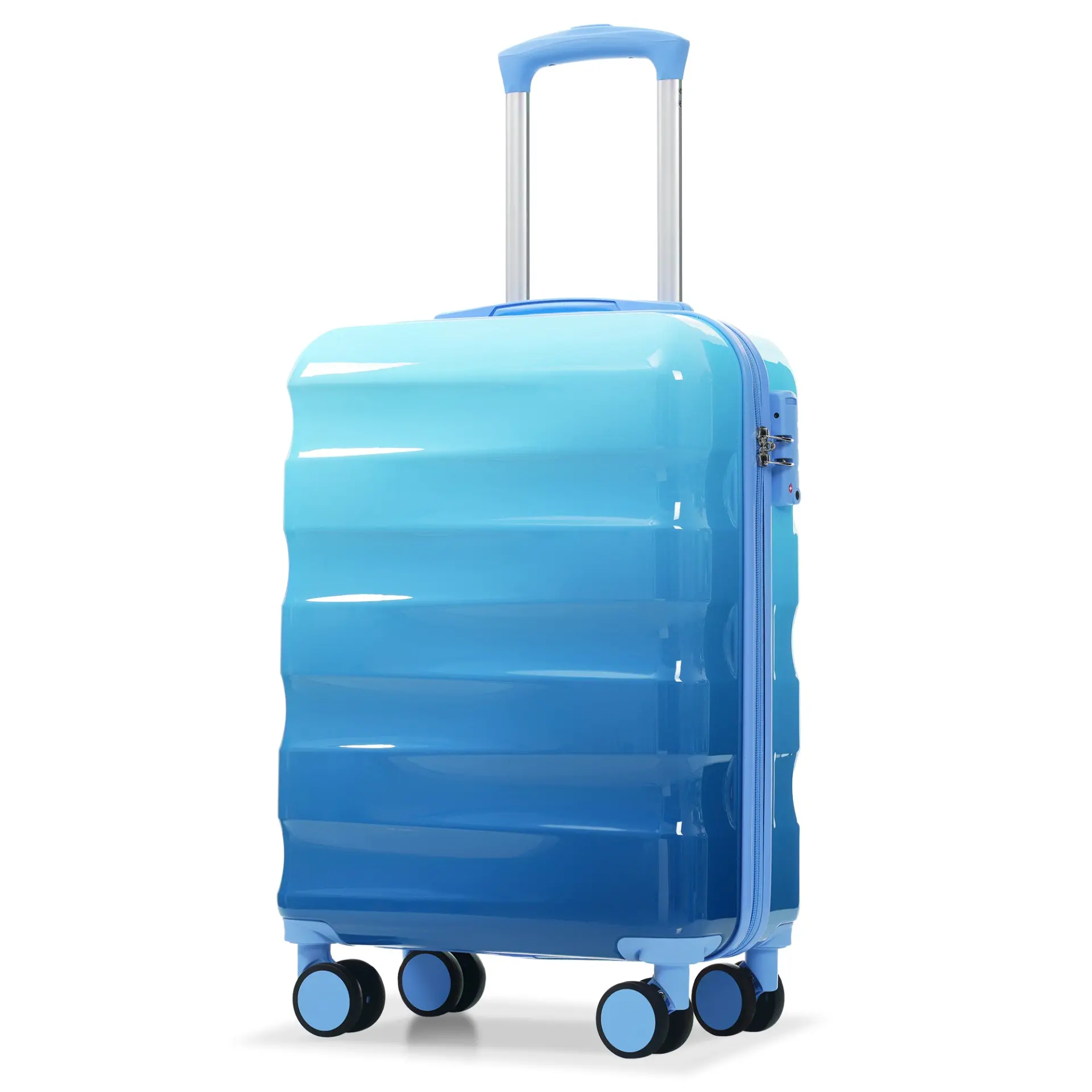 Carry-on Luggage with Cup Holder Lightweight Hardshell Spinner Suitcase with TSA Lock – Image 28