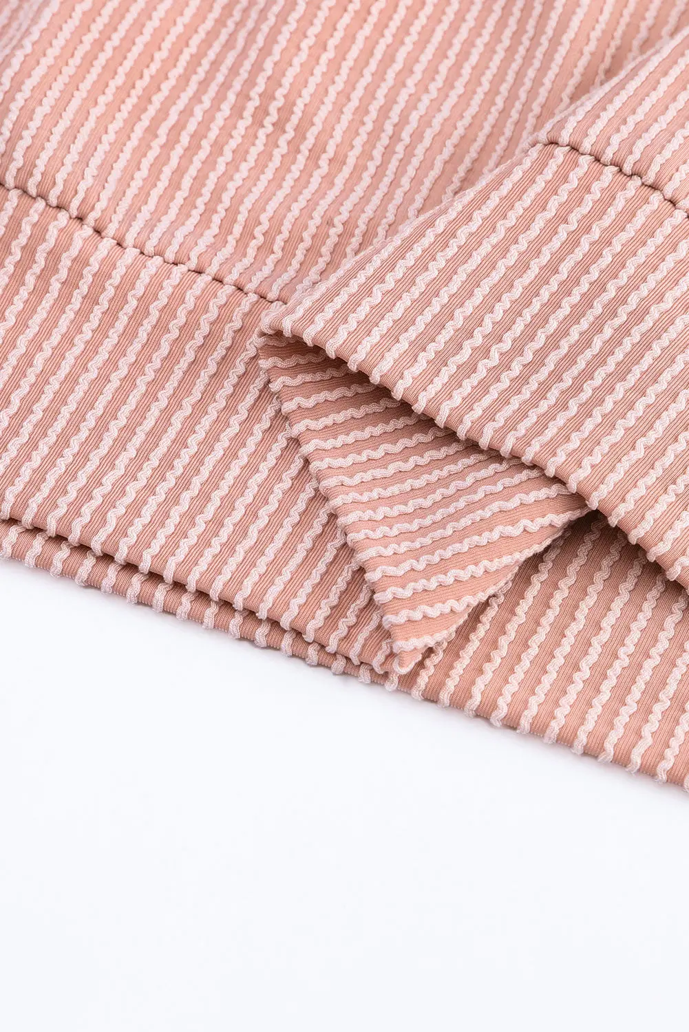 Rachel Block Long Sleeve Ribbed Loose Top – Image 6
