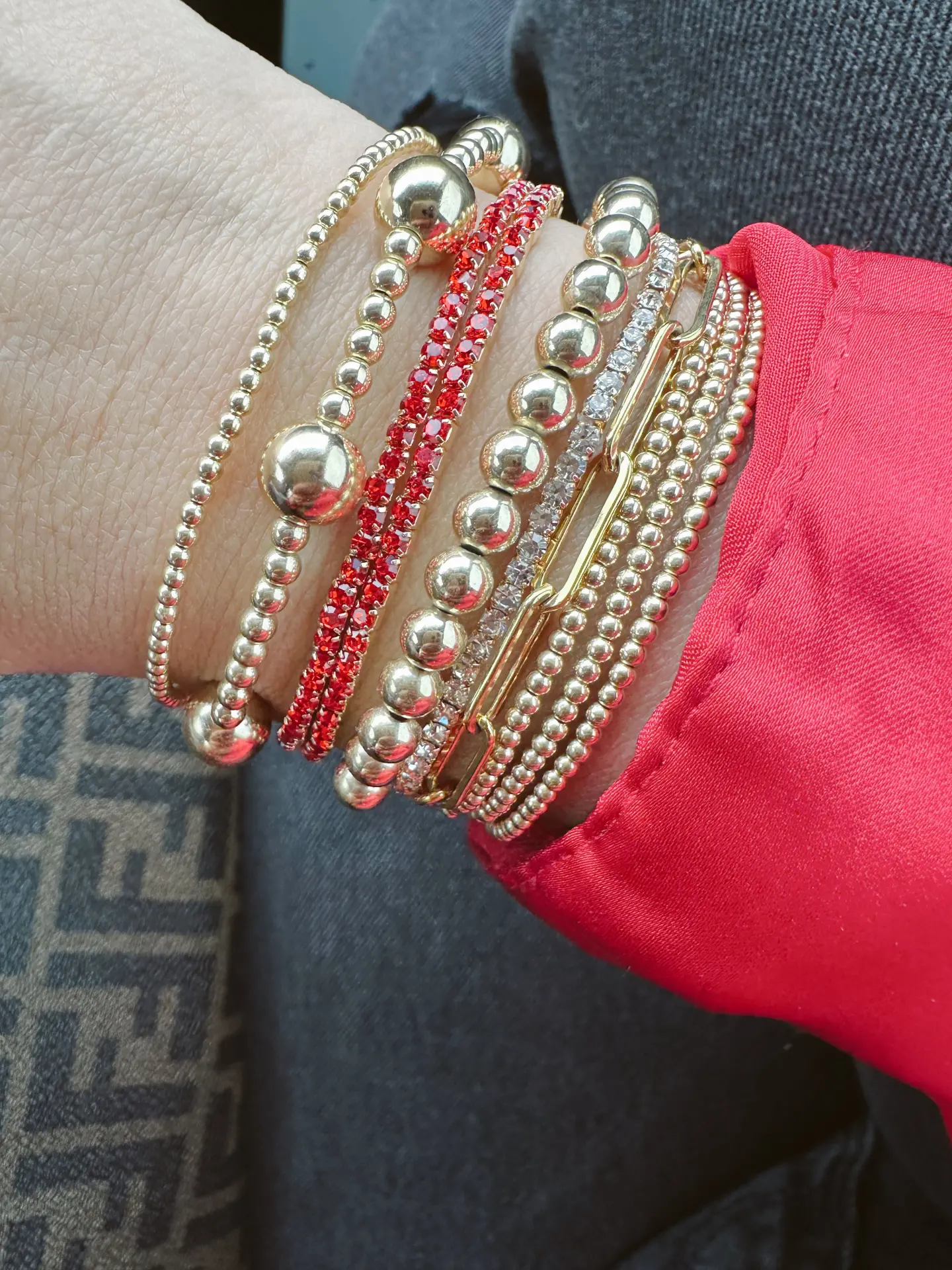 CZ Tennis Stretch Bracelet – Image 2
