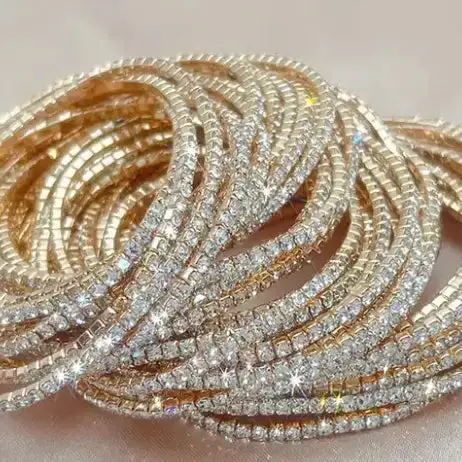CZ Tennis Stretch Bracelet – Image 3