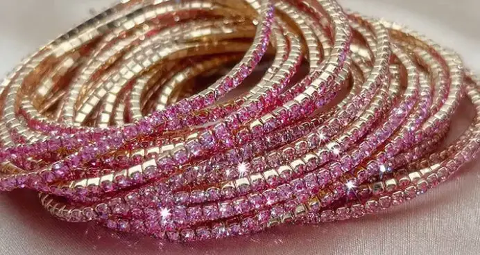 CZ Tennis Stretch Bracelet – Image 5