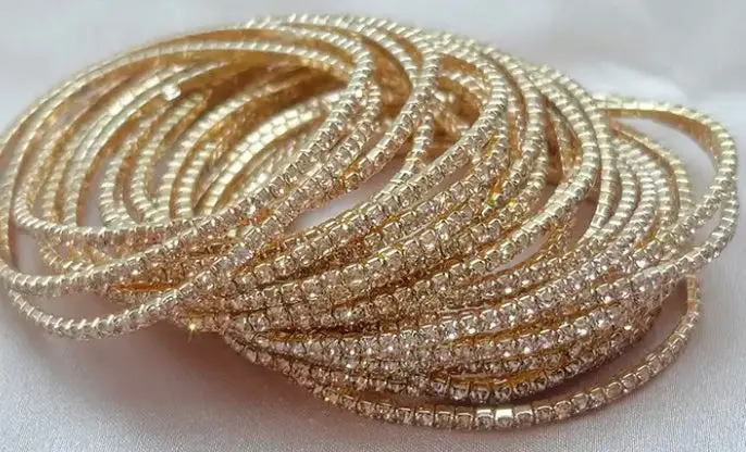 CZ Tennis Stretch Bracelet – Image 9