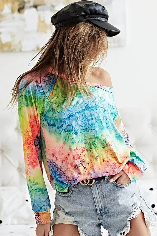 BiBi Tie Dye Soft Knit Jersey T-Shirt – Image 3