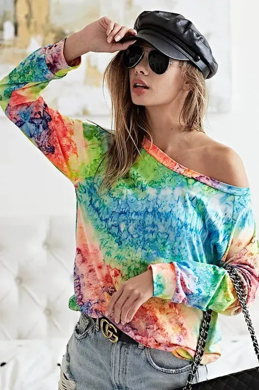 BiBi Tie Dye Soft Knit Jersey T-Shirt – Image 4