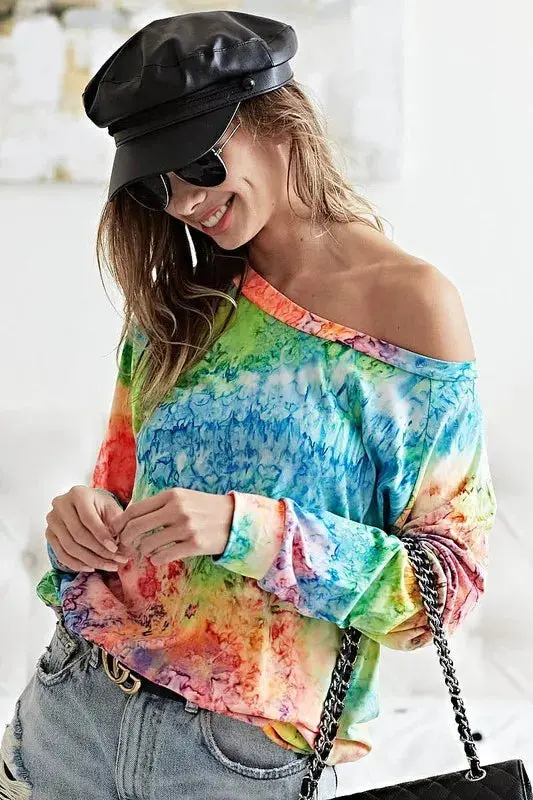 BiBi Tie Dye Soft Knit Jersey T-Shirt – Image 5