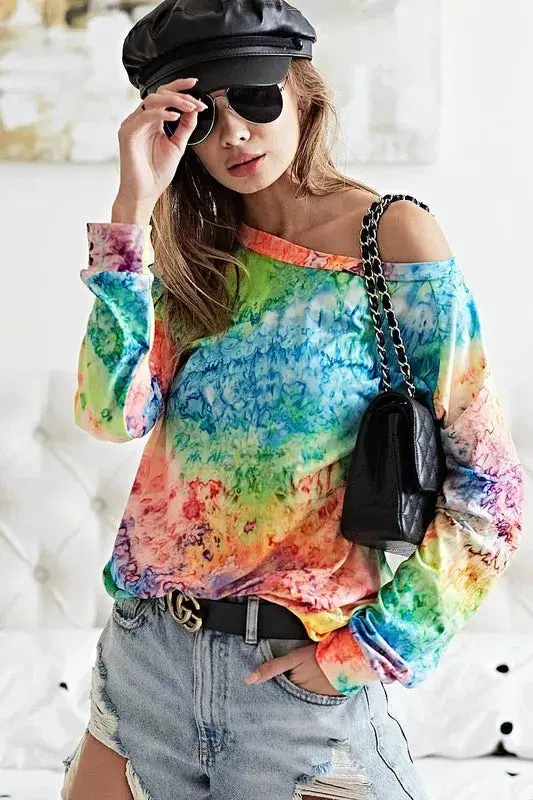 BiBi Tie Dye Soft Knit Jersey T-Shirt – Image 6
