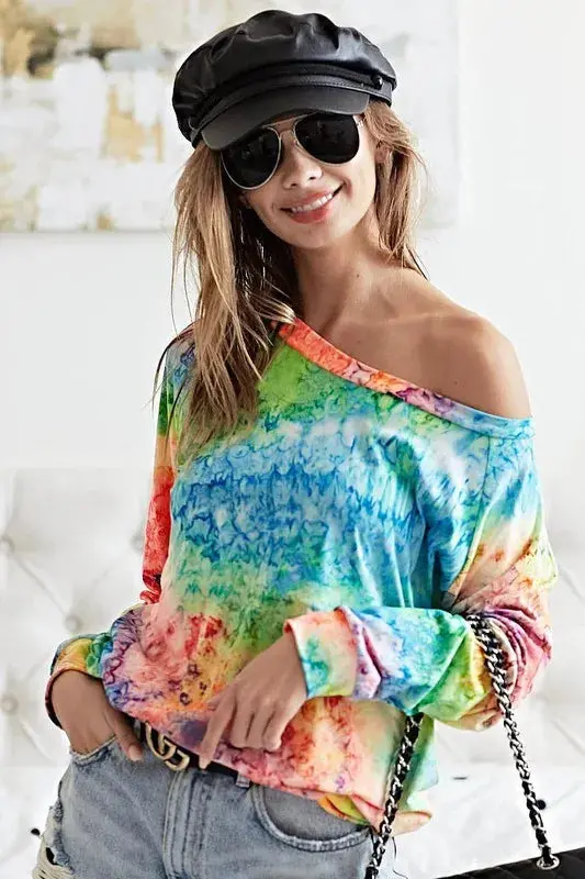 BiBi Tie Dye Soft Knit Jersey T-Shirt – Image 10