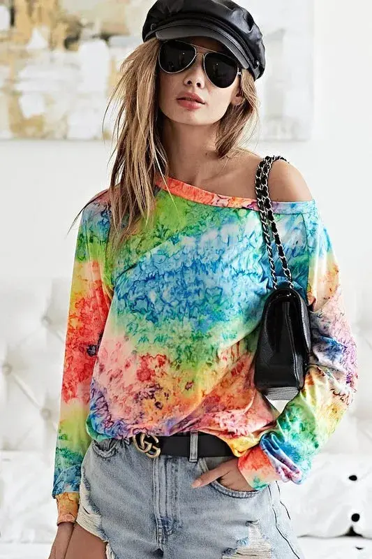 BiBi Tie Dye Soft Knit Jersey T-Shirt – Image 11