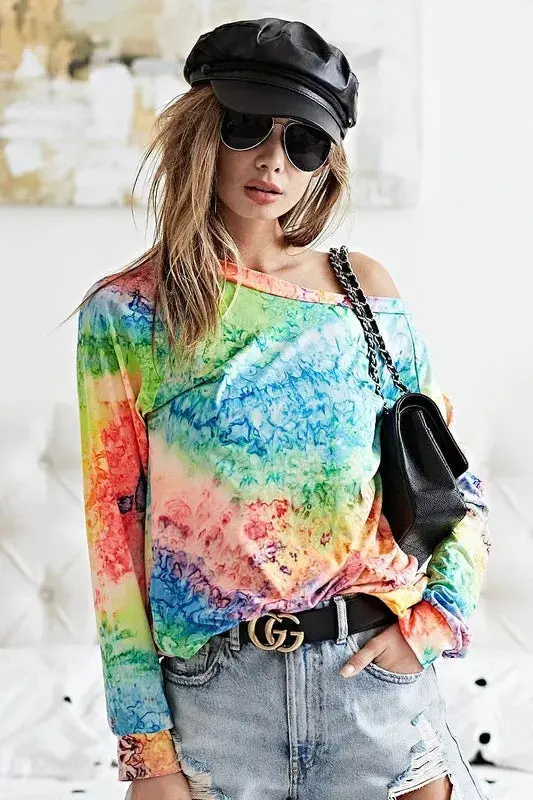 BiBi Tie Dye Soft Knit Jersey T-Shirt – Image 15