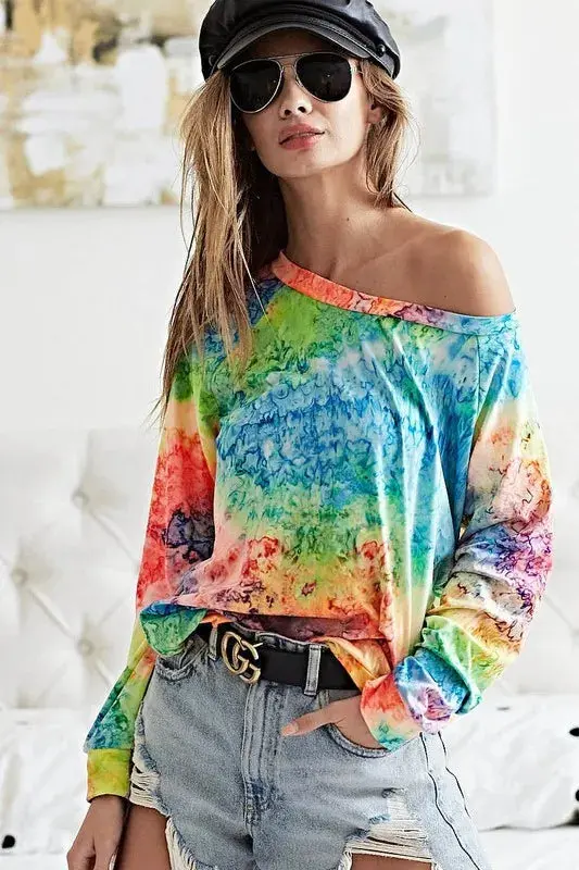 BiBi Tie Dye Soft Knit Jersey T-Shirt – Image 16