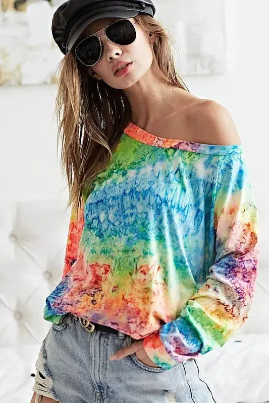 BiBi Tie Dye Soft Knit Jersey T-Shirt – Image 17