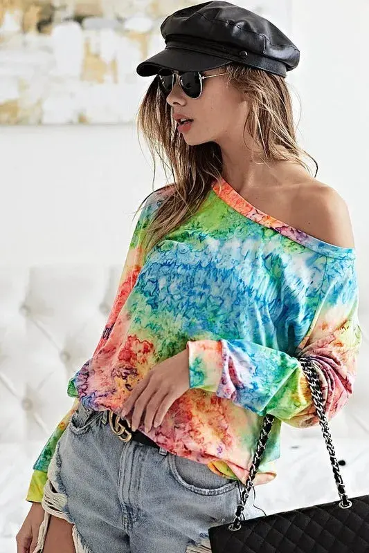 BiBi Tie Dye Soft Knit Jersey T-Shirt – Image 19