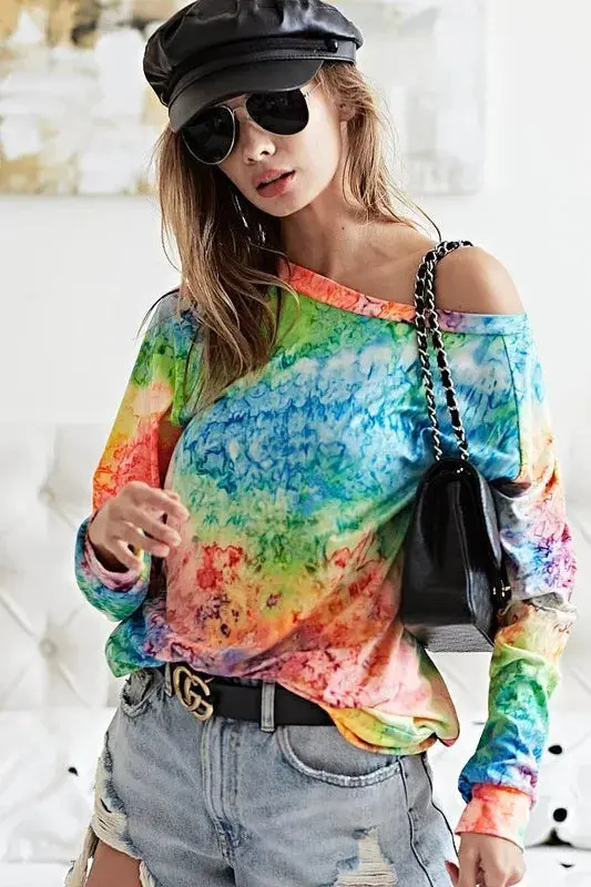 BiBi Tie Dye Soft Knit Jersey T-Shirt – Image 20